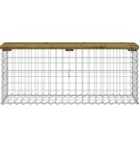 VidaXL Tuinbank schanskorfontwerp 103x31,5x42 cm geïmpregneerd hout