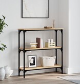 VidaXL Wandtafel 75x22,5x75 cm bewerkt hout sonoma eikenkleurig