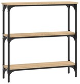 VidaXL Wandtafel 75x22,5x75 cm bewerkt hout sonoma eikenkleurig