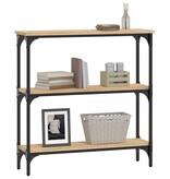 VidaXL Wandtafel 75x22,5x75 cm bewerkt hout sonoma eikenkleurig