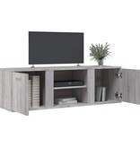 VidaXL Tv-meubel 120x34x37 cm bewerkt hout grijs sonoma eikenkleurig