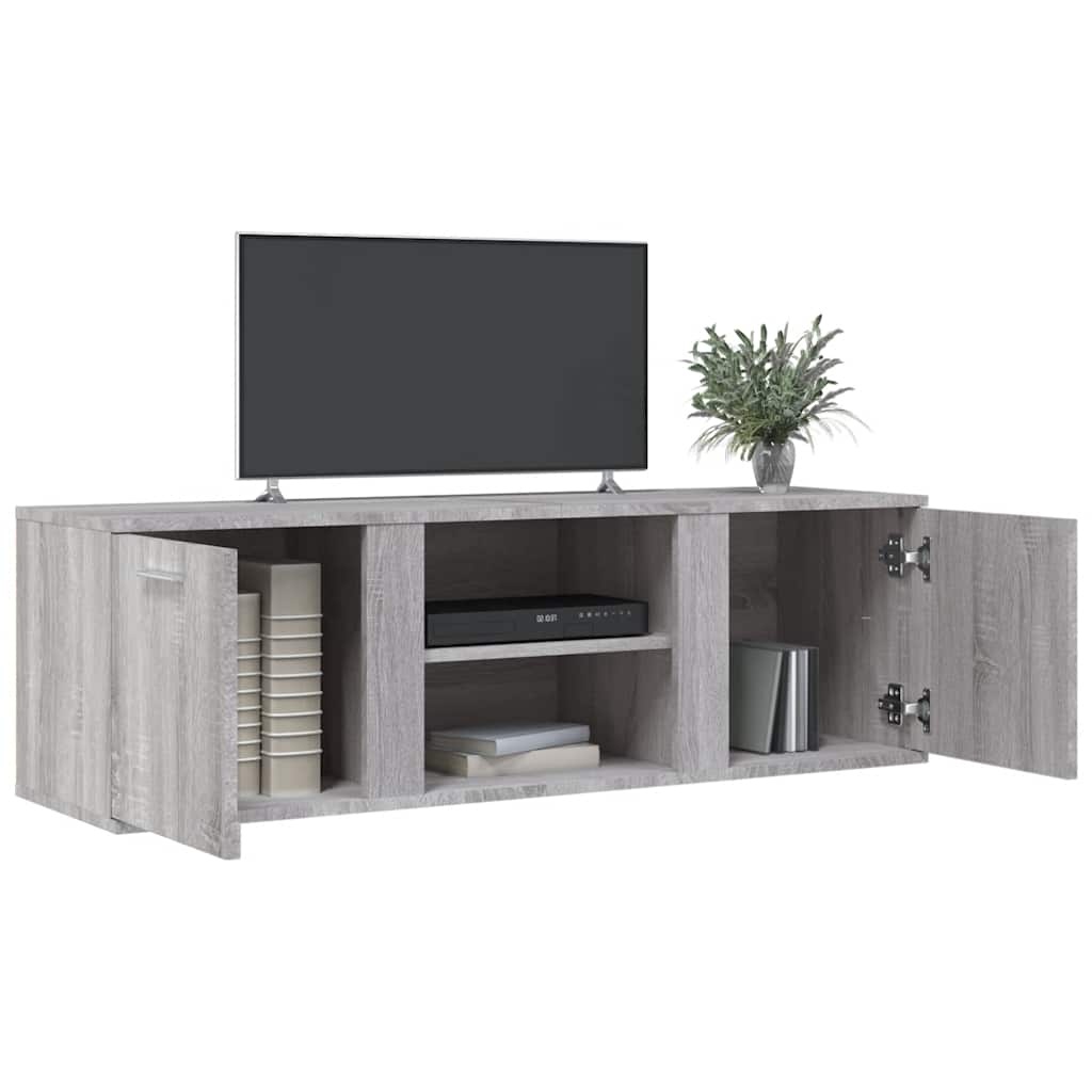 VidaXL Tv-meubel 120x34x37 cm bewerkt hout grijs sonoma eikenkleurig