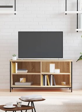 VidaXL Tv-meubel 100x40x50 cm bewerkt hout sonoma eikenkleurig