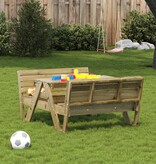 VidaXL Picknicktafel voor kinderen 88x122x58 cm geïmpregneerd hout