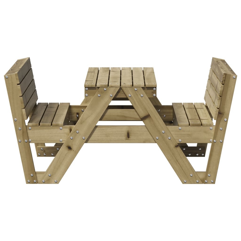 VidaXL Picknicktafel voor kinderen 88x122x58 cm geïmpregneerd hout