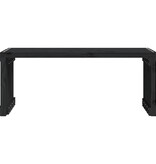 VidaXL Tuinbankje verlengbaar 212,5x40,5x45 cm grenenhout zwart