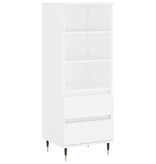 VidaXL Hoge kast 40x36x110 cm bewerkt hout wit