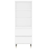 VidaXL Hoge kast 40x36x110 cm bewerkt hout wit