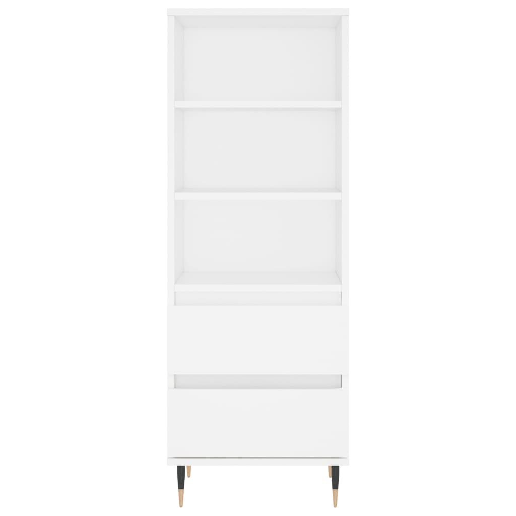 VidaXL Hoge kast 40x36x110 cm bewerkt hout wit