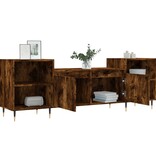 VidaXL Tv-meubel 160x35x55 cm bewerkt hout gerookt eikenkleurig