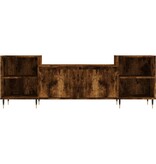 VidaXL Tv-meubel 160x35x55 cm bewerkt hout gerookt eikenkleurig