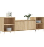 VidaXL Tv-meubel 160x35x55 cm bewerkt hout sonoma eikenkleurig