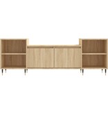 VidaXL Tv-meubel 160x35x55 cm bewerkt hout sonoma eikenkleurig