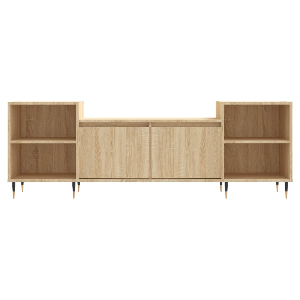 VidaXL Tv-meubel 160x35x55 cm bewerkt hout sonoma eikenkleurig