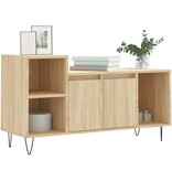 VidaXL Tv-meubel 100x35x55 cm bewerkt hout sonoma eikenkleurig