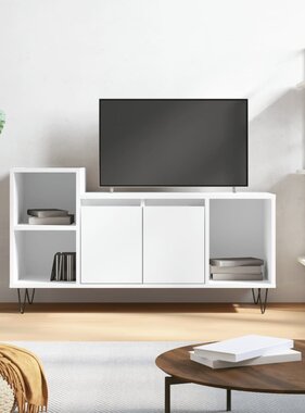 VidaXL Tv-meubel 100x35x55 cm bewerkt hout wit