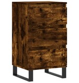 VidaXL Dressoir 40x35x70 cm bewerkt hout gerookt eikenkleurig