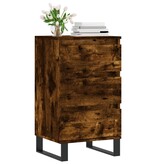 VidaXL Dressoir 40x35x70 cm bewerkt hout gerookt eikenkleurig