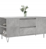 VidaXL Salontafel 102x44,5x50 cm bewerkt hout betongrijs