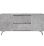 VidaXL Salontafel 102x44,5x50 cm bewerkt hout betongrijs