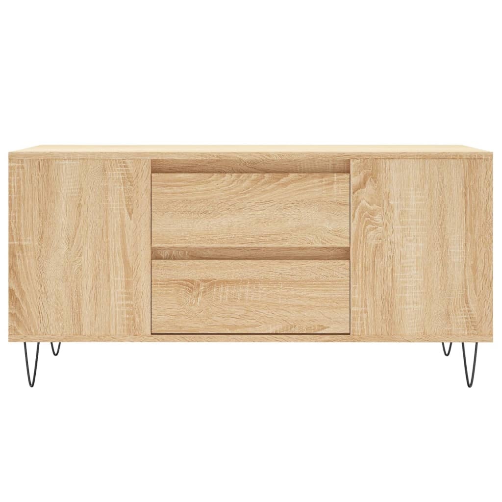 VidaXL Salontafel 102x44,5x50 cm bewerkt hout sonoma eikenkleurig