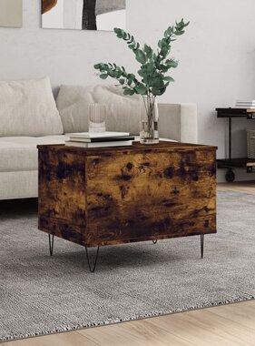 VidaXL Salontafel 60x44,5x45 cm bewerkt hout gerookt eikenkleurig