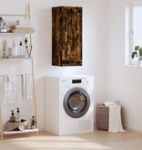 VidaXL Wandkast 34,5x34x90 cm bewerkt hout gerookt eikenkleurig