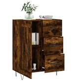 VidaXL Dressoir 69,5x34x90 cm bewerkt hout gerookt eikenkleurig