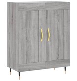 VidaXL Dressoir 69,5x34x90 cm bewerkt hout grijs sonoma eikenkleurig