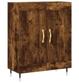 VidaXL Dressoir 69,5x34x90 cm bewerkt hout gerookt eikenkleurig