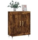 VidaXL Dressoir 69,5x34x90 cm bewerkt hout gerookt eikenkleurig
