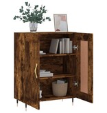VidaXL Dressoir 69,5x34x90 cm bewerkt hout gerookt eikenkleurig
