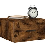 VidaXL Nachtkastje wandgemonteerd 35x35x20 cm gerookt eikenkleurig