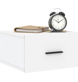 VidaXL Nachtkastjes 2 st wandgemonteerd 35x35x20 cm wit