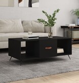 VidaXL Salontafel 102x50x40 cm bewerkt hout zwart