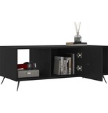 VidaXL Salontafel 102x50x40 cm bewerkt hout zwart