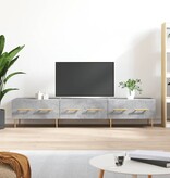 VidaXL Tv-meubel 150x36x30 cm bewerkt hout betongrijs