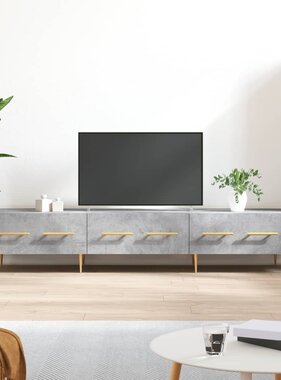 VidaXL Tv-meubel 150x36x30 cm bewerkt hout betongrijs
