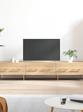 VidaXL Tv-meubel 150x36x30 cm bewerkt hout sonoma eikenkleurig