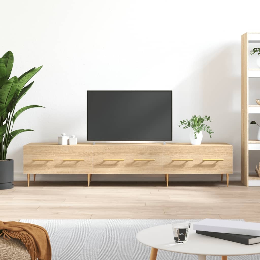 VidaXL Tv-meubel 150x36x30 cm bewerkt hout sonoma eikenkleurig