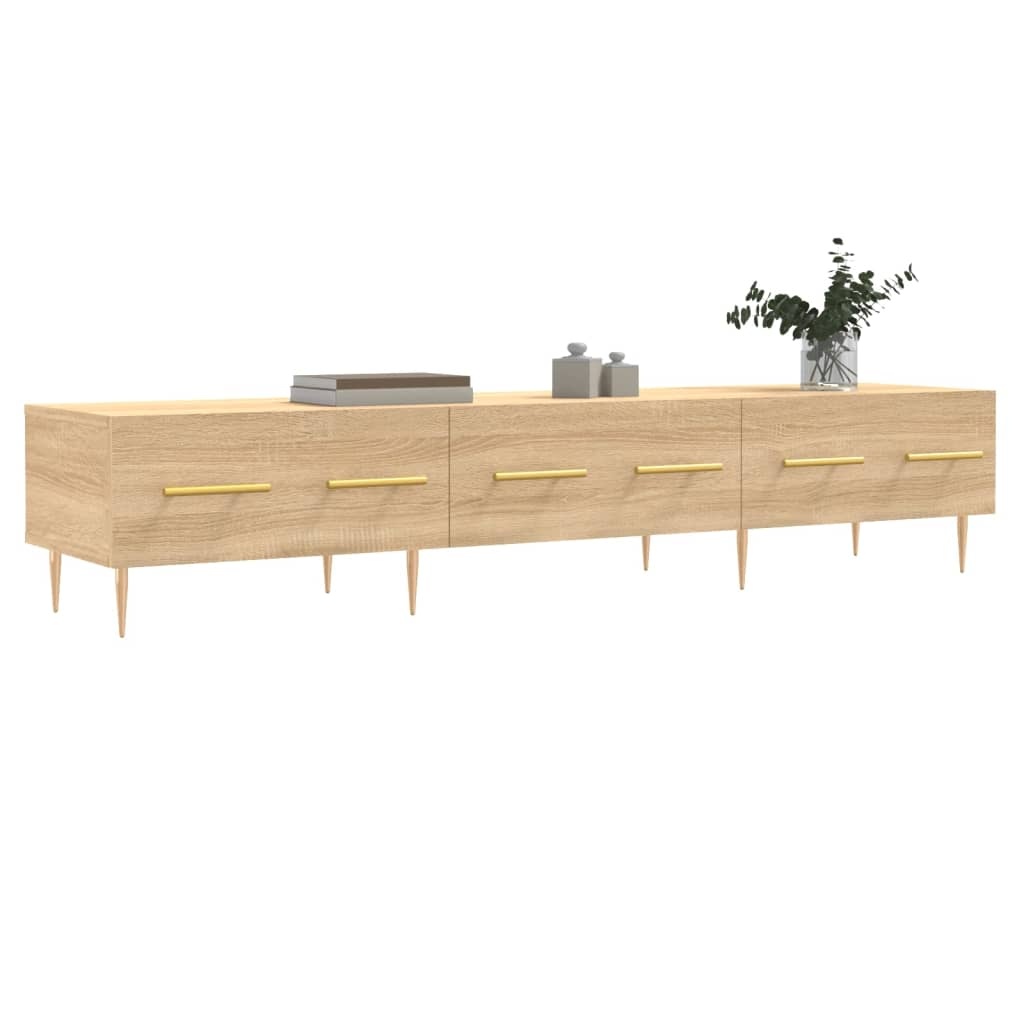 VidaXL Tv-meubel 150x36x30 cm bewerkt hout sonoma eikenkleurig