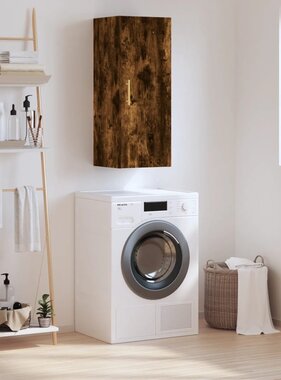 VidaXL Hangkast 34,5x34x90 cm gerookt eikenkleurig