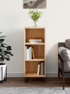 VidaXL Dressoir 34,5x32,5x90 cm bewerkt hout sonoma eikenkleurig