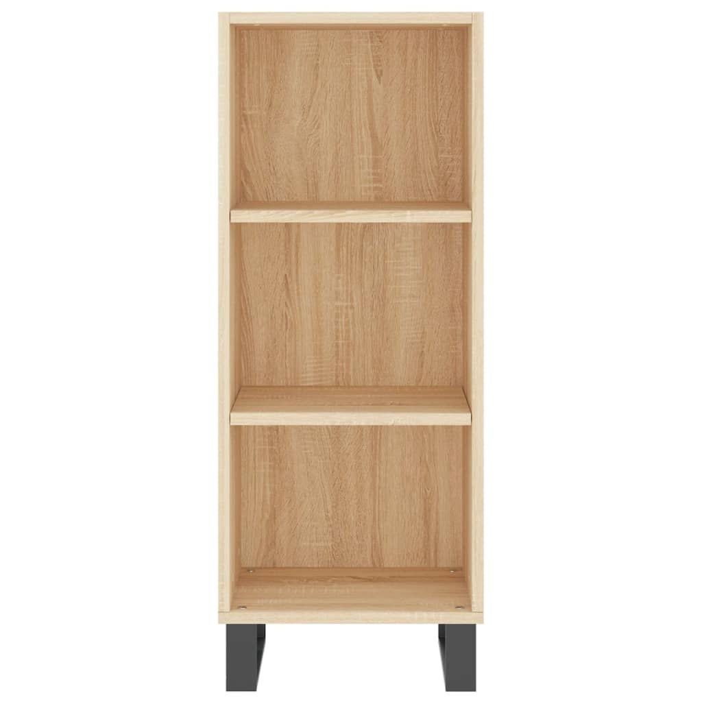 VidaXL Dressoir 34,5x32,5x90 cm bewerkt hout sonoma eikenkleurig