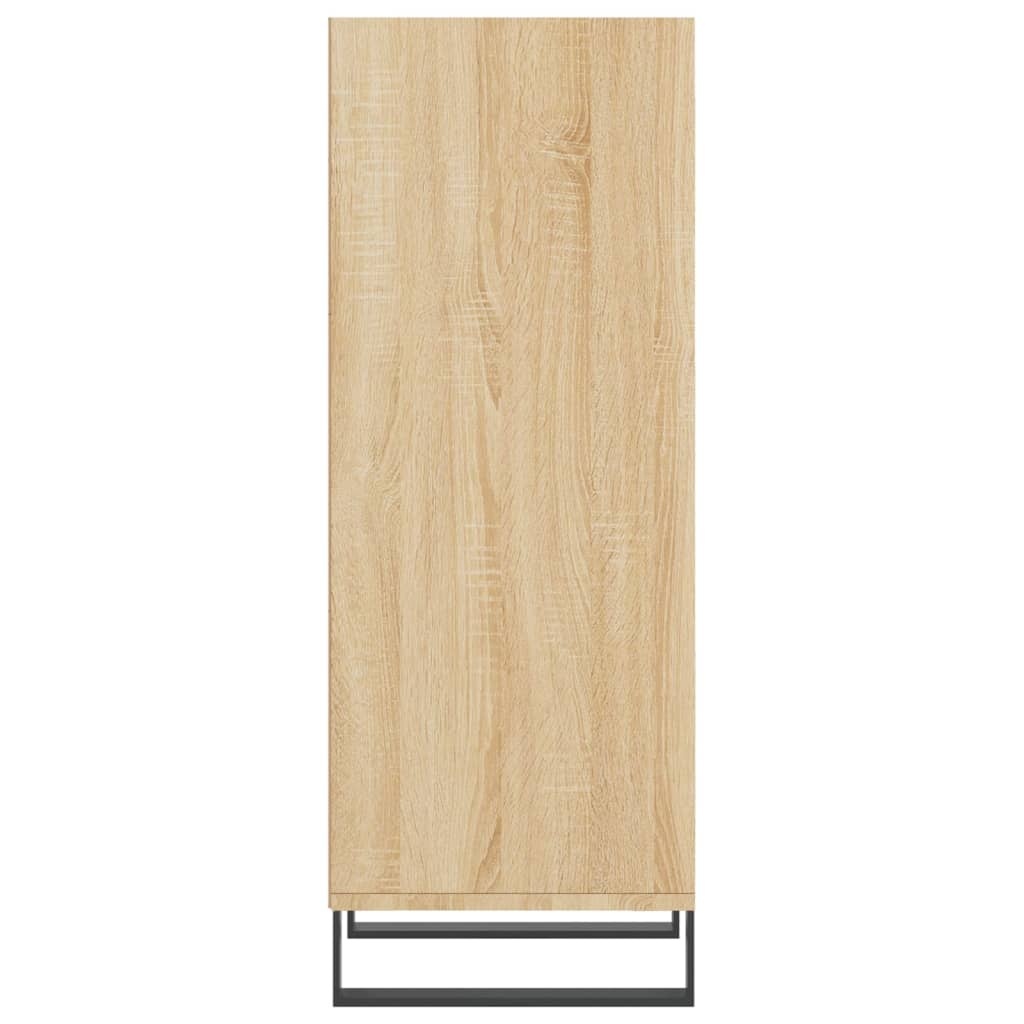 VidaXL Dressoir 34,5x32,5x90 cm bewerkt hout sonoma eikenkleurig