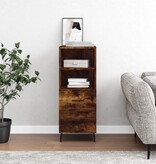 VidaXL Dressoir 34,5x34x90 cm bewerkt hout gerookt eiken