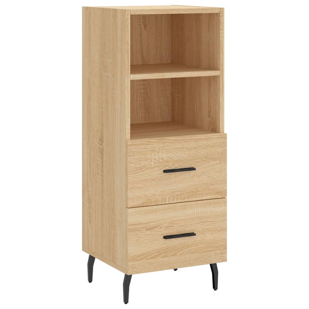 VidaXL Dressoir 34,5x34x90 cm bewerkt hout sonoma eiken