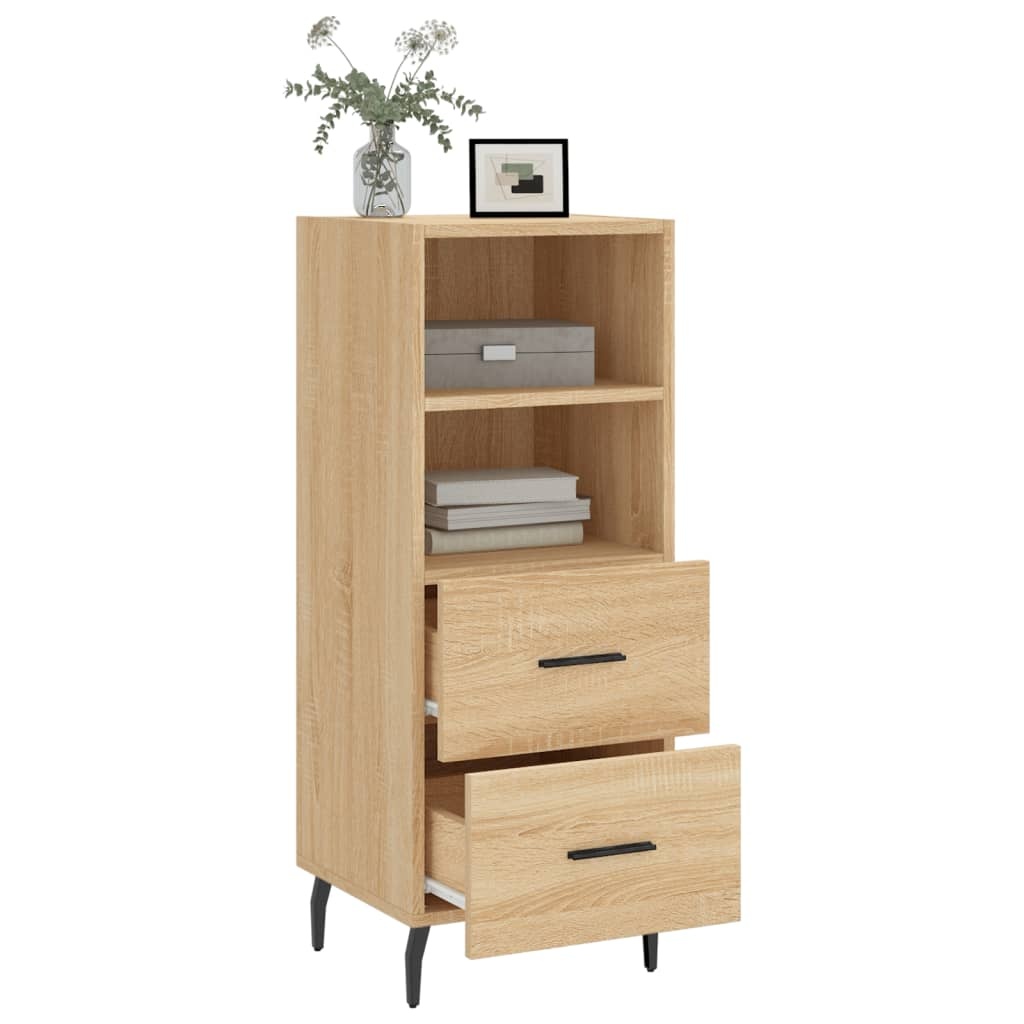 VidaXL Dressoir 34,5x34x90 cm bewerkt hout sonoma eiken