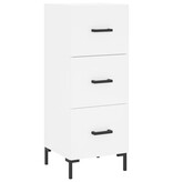 VidaXL Dressoir 34,5x34x90 cm bewerkt hout wit