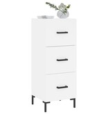 VidaXL Dressoir 34,5x34x90 cm bewerkt hout wit